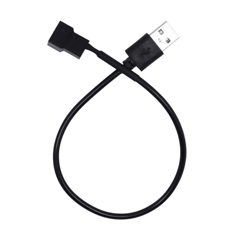 Dây Cáp Chuyển Đổi Nguồn Quạt Tản Nhiệt CPU 2464 22AWG OD 3 5mm 30CM USB Sang Molex-4 Pin Cho Vỏ Máy Tính