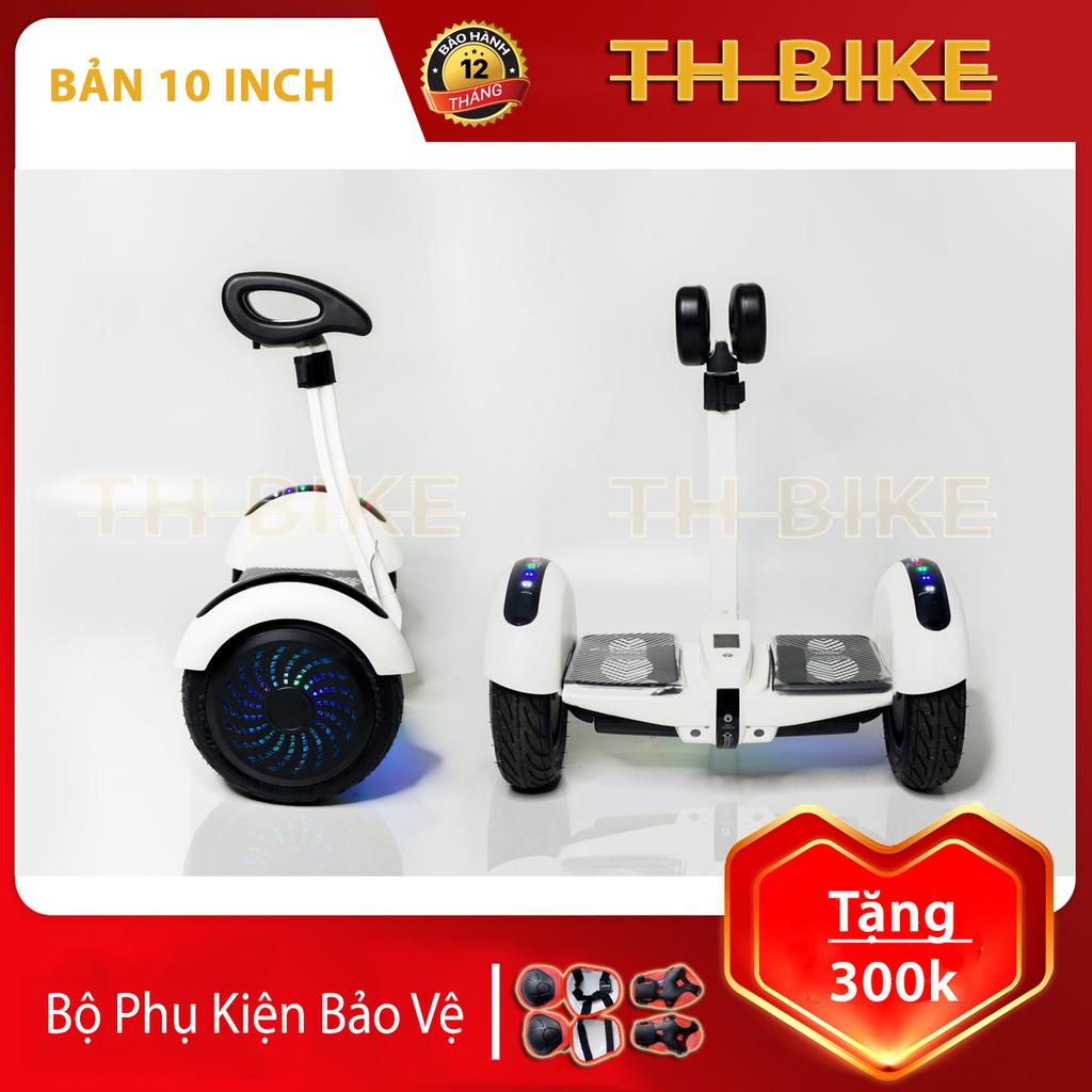 Xe Điện Cân Bằng 2 Bánh, Kích Thước 10 Inch, Bluetooth - Điều Khiển Bằng Điện Thoại,Tải Trọng Lớn Lên Tới 120kg