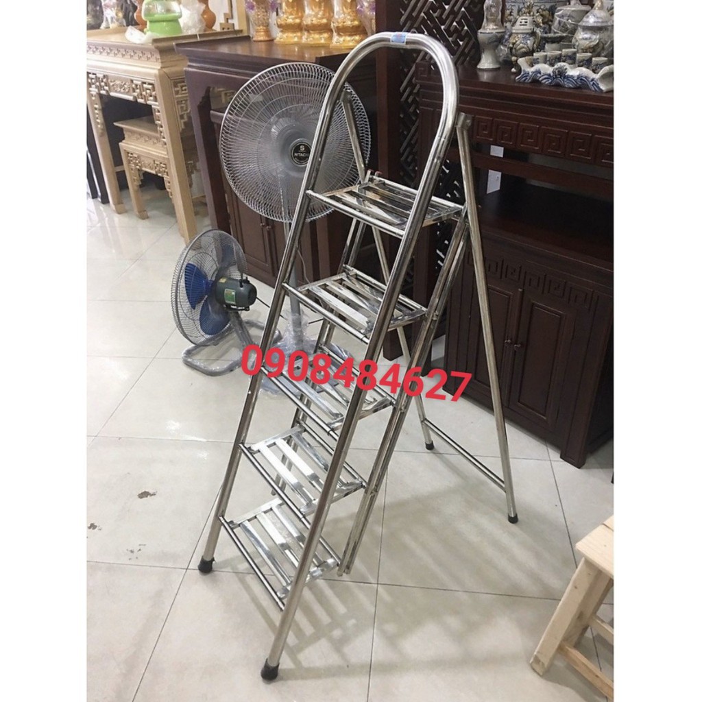 Thang Ghế ( Chử A ) Thắp Hương ( Thắp Nhang ) Inox ( 4 Bậc, 5 Bậc )