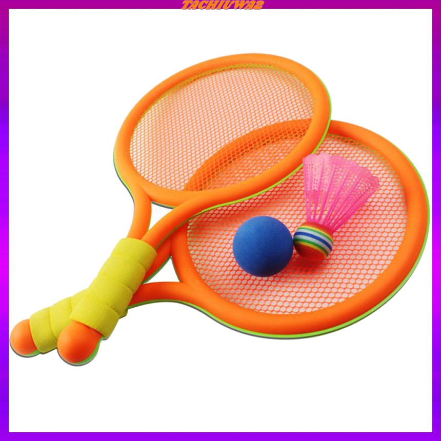Bộ 2 Vợt Cầu Lông Và Bóng Tennis Đồ Chơi Cho Bé