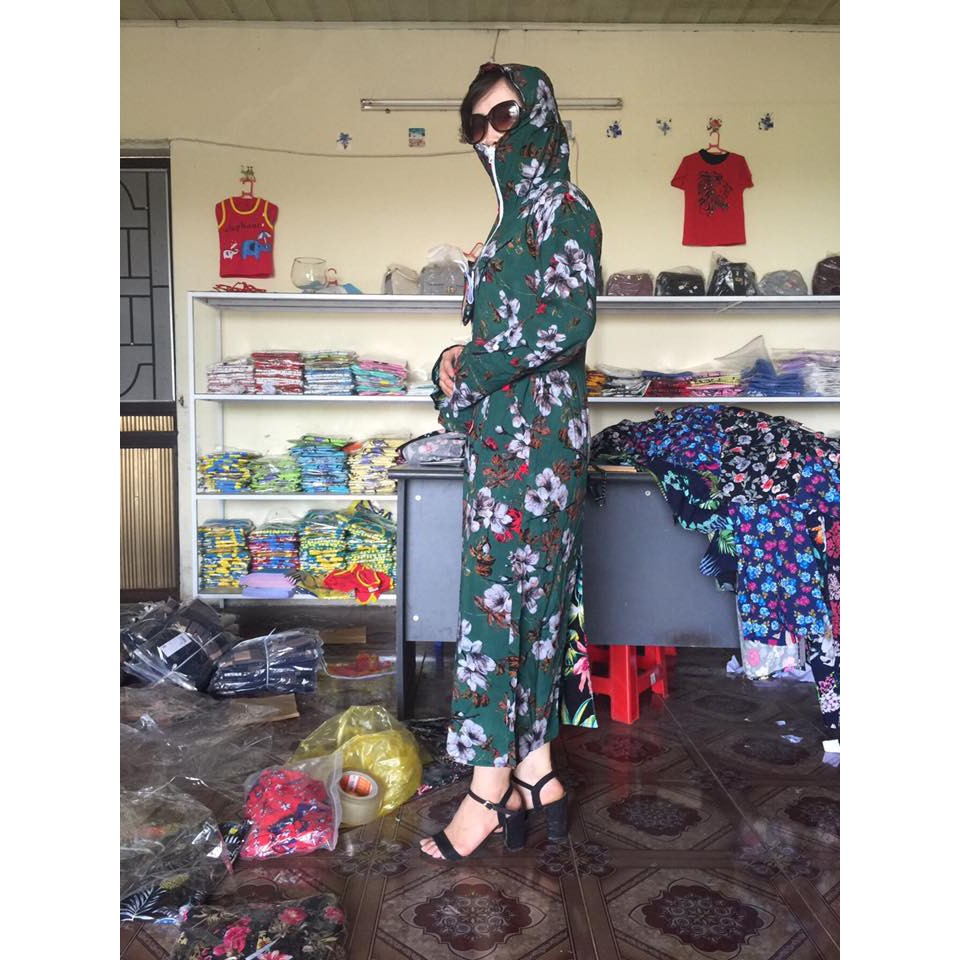 áo chống nắng toàn thân 2 lớp chất lanh cực mát (giao ngẫu nhiên) | BigBuy360 - bigbuy360.vn