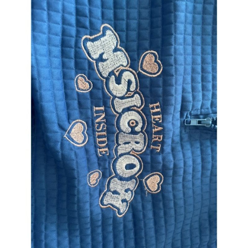 Áo sweater khóa kéo Msicrow thêu chữ 🌌