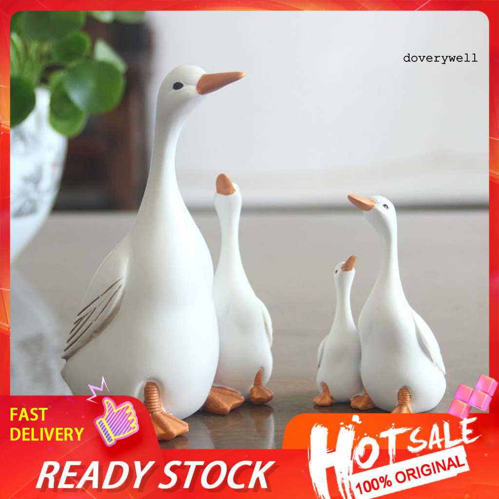 Đồ trang trí Chú Vịt Nhỏ Xinh Bằng Nhựa Dùng Để Trang Trí