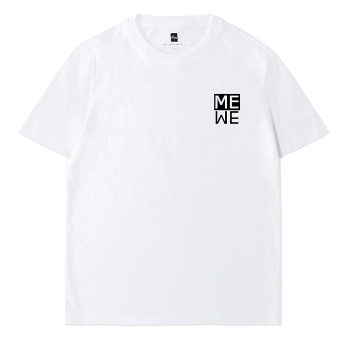 Follow Shop Săn Deal Hot Ngày 1/1 Áo Thun Đôi Tay Ngắn In Logo Me We ATN4137