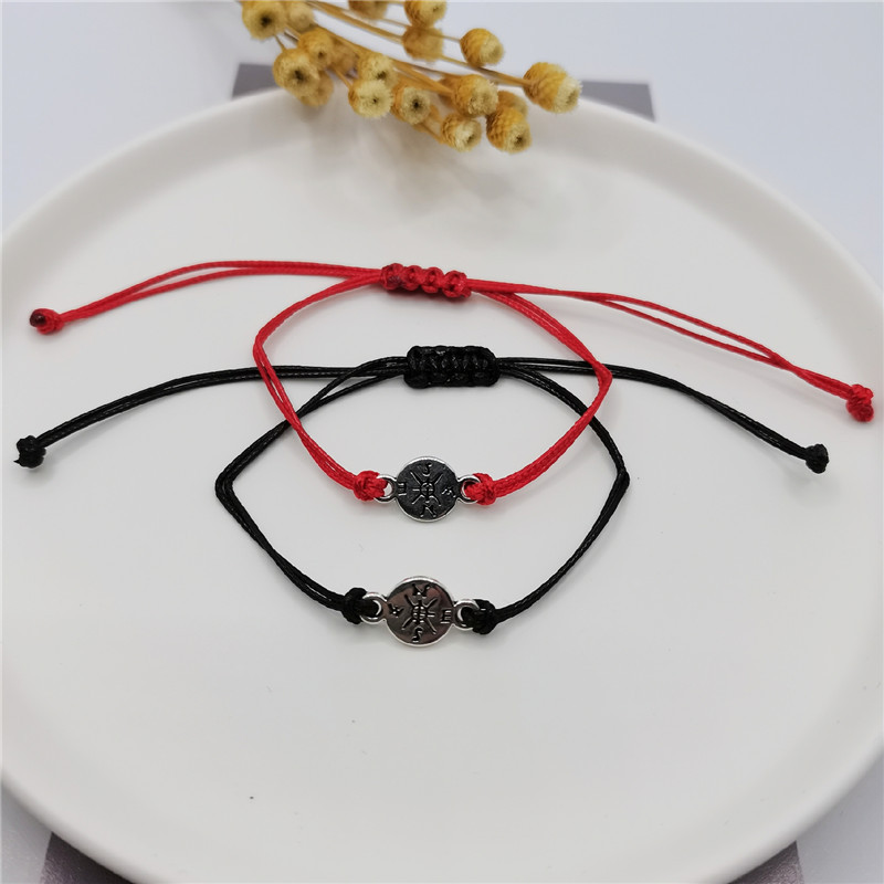 Bộ 2 Vòng Tay/Vòng Tay Dây Bện Mặt Hoa Hướng Dương/Trái Tim Có Thể Điều Chỉnh Thời Trang Cặp Đôi/ Bạn Bè/ Bạn Bè