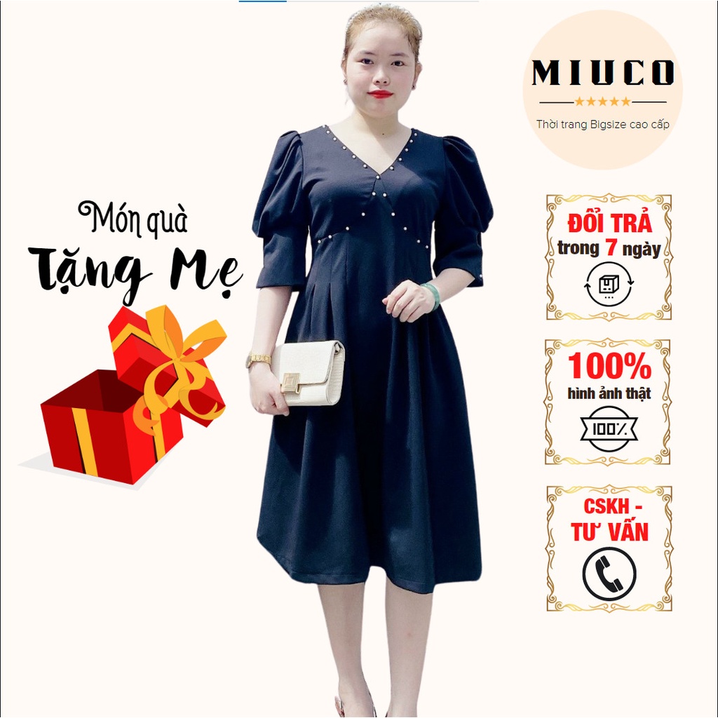 Đầm Bigsize Tiệc Xòe Tám Mảnh [MIU019]