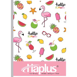 Vở kẻ ngang HAPLUS - FRUIT 120 trang KT (179x252) Lốc 10 Quyển