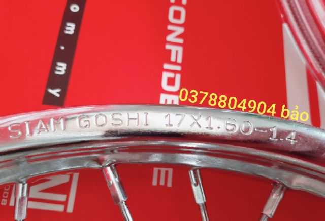 Bánh căm EXCITER 150 căm đùm mạ crom gắn cho ex 150 như zin k cần chế cháo. Niềng trước 1.4 sau 1.6