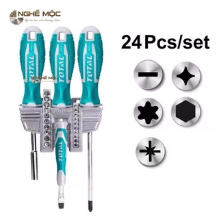 Bộ tua vít 24 chi tiết total tacsd302462- nghề mộc