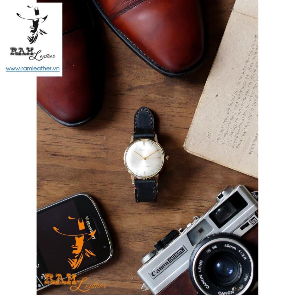 Tổng Hợp Dây Đồng Hồ Da Bò Thật Bền Đẹp 18 Chuyên Dùng Cho Seiko 5 Quân Đội 37mm Và Orient Sk