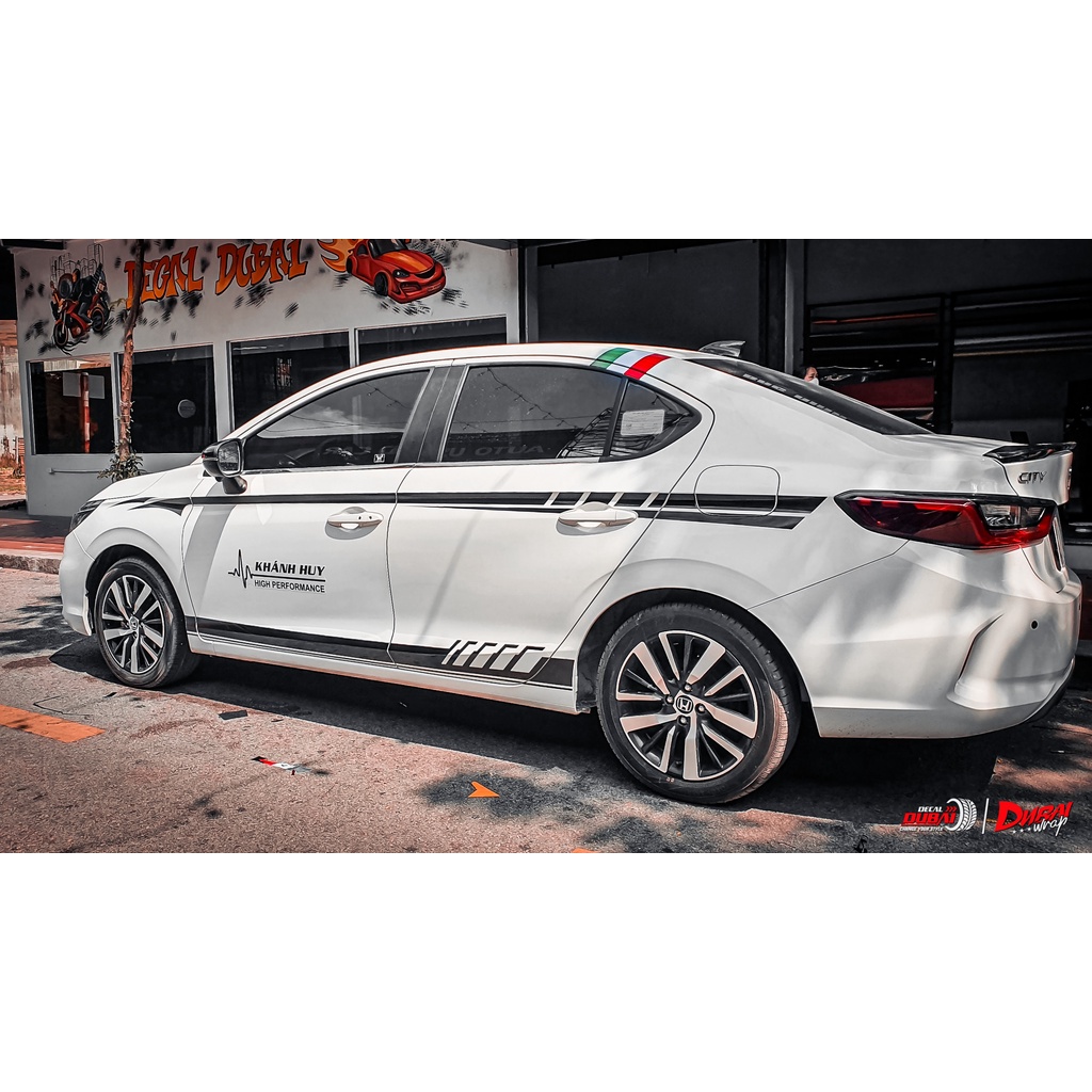 Tem dán thể thao xe Honda City