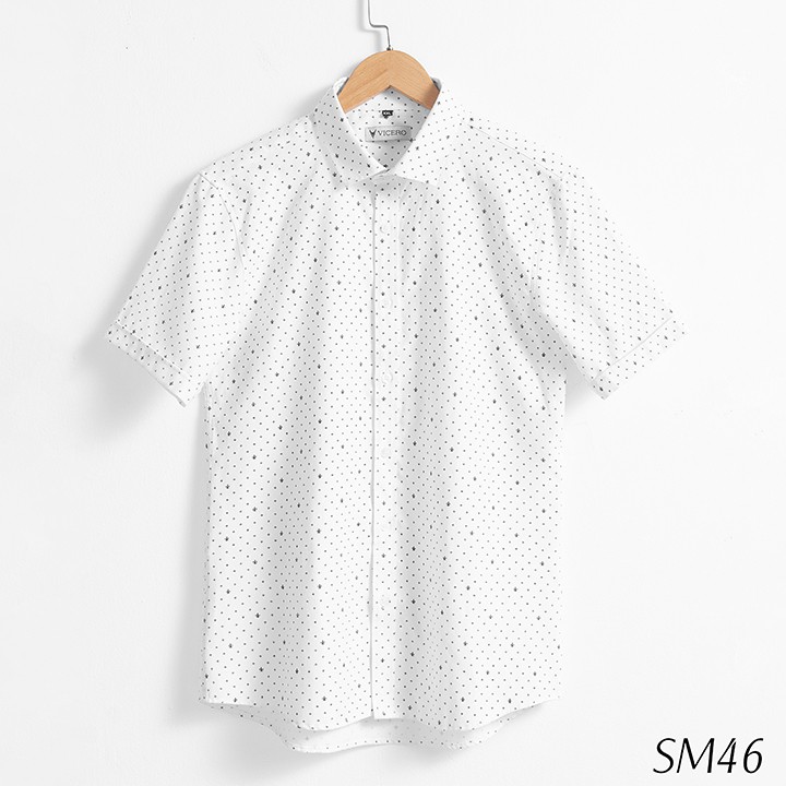 [Mã FAMALLT5 giảm 15% đơn 150K] Áo Sơ Mi Nam Cộc Tay Công Sở Họa Tiết Thời Trang VICERO | BigBuy360 - bigbuy360.vn