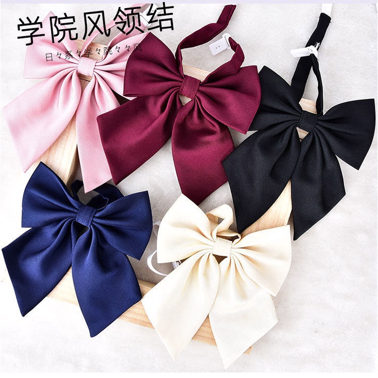 Nơ Thắt Cổ Áo Sơ Mi Phong Cách Nhật Bản Xinh Xắn Cho Nữ