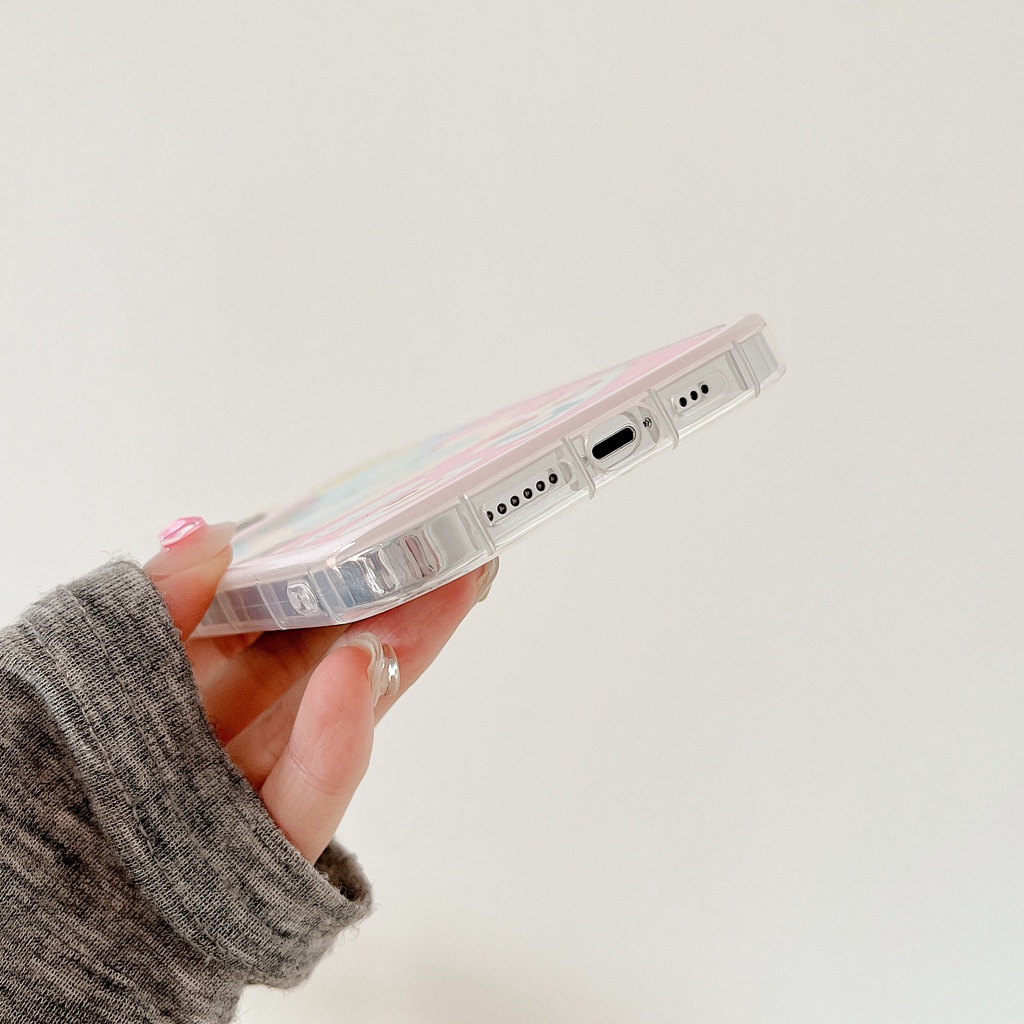 Ốp Điện Thoại TPU Silicon Mềm Chống Rơi Hình Gấu / Bánh Kem 3D Có Dây Đeo Ngọc Trai Cho iphone 13 12 11 Pro XS Max XR