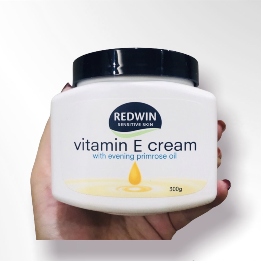 Kem dưỡng thể Redwin Vitamin E Cream Úc, dưỡng ẩm tái tạo da, giúp da mịn màng, chống nứt nẻ khô rát, 300g
