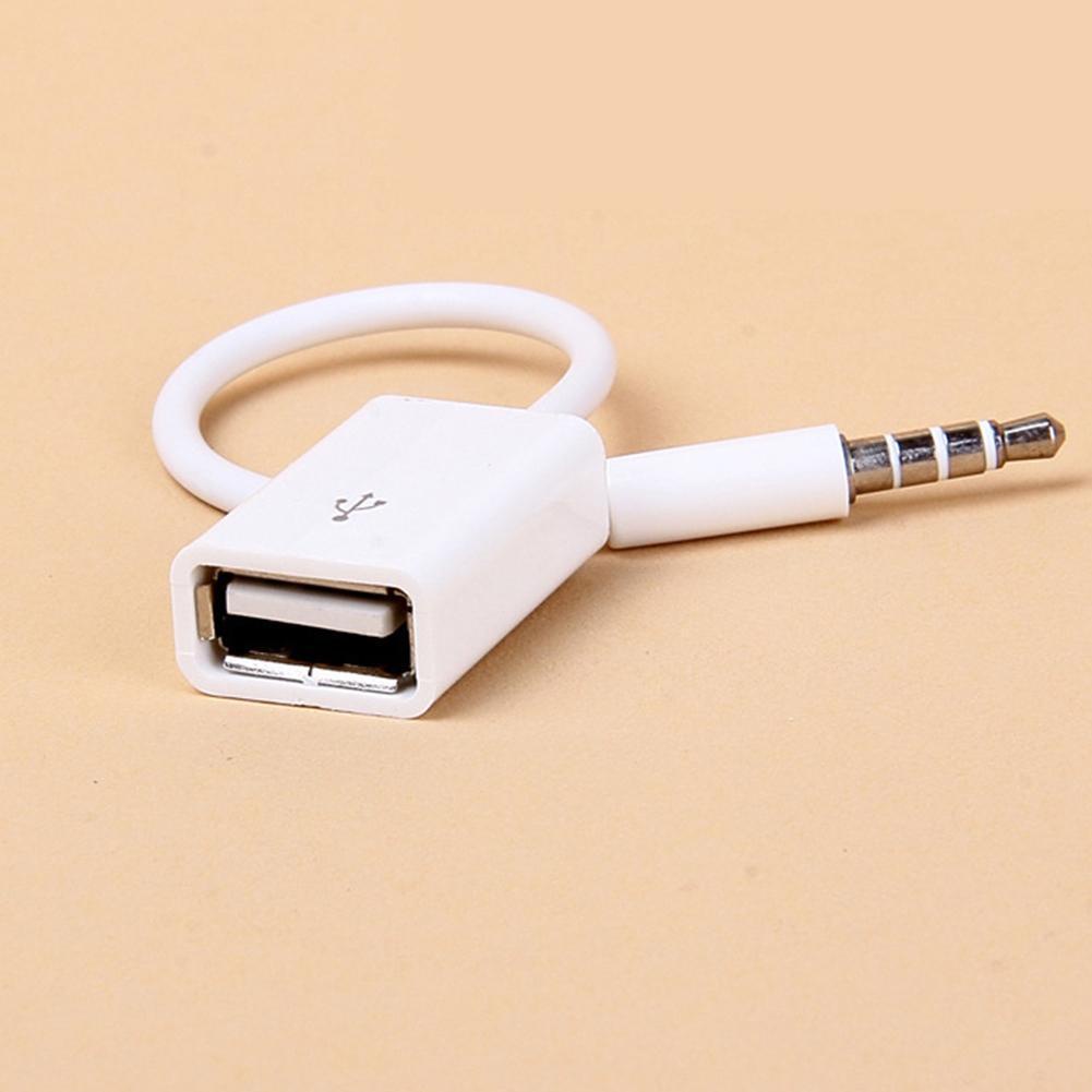 Giắc Chuyển Đổi Âm Thanh 3.5 AUX Sang USB USB Ổ Đĩa U MP3 Cho Xe Hơi E2U8