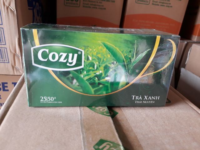 Trà cozy túi nhúng hương sen/nhài/trà xanh 50gr