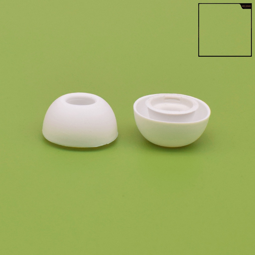 1 cặp nút bọc đầu tai nghe bằng silicon mềm chống trượt chống bụi thoải mái cho Airpods Pro