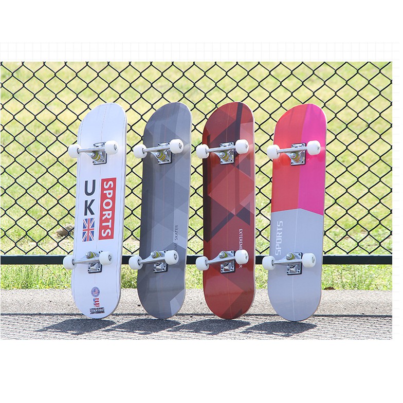 Ván Trượt skateboard Có Nhám Chống Trượt, Chống Nước Tốt Chịu Lực Tốt, người lớn (80CM)