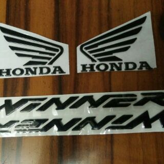 Bộ tem nổi Winner màu đen New