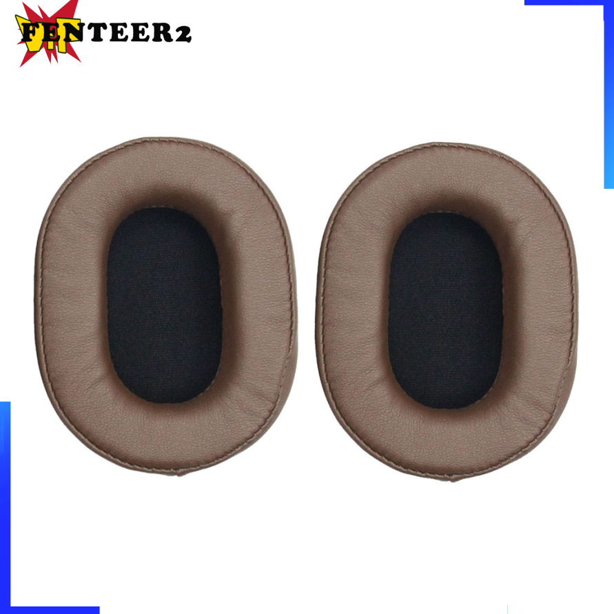 [Fenteer2  3c ]1 Pair Headphones Ear Pad Cushion for   MSR7 M50X M20 M40 Brown