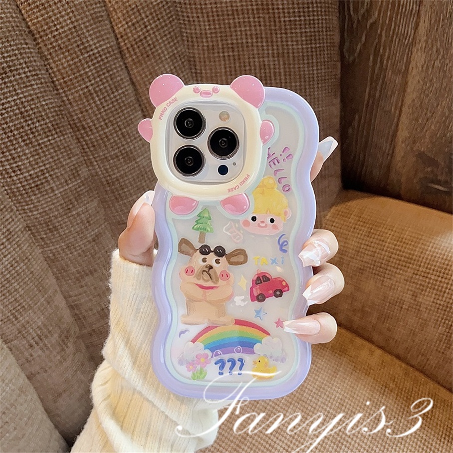 Ốp Điện Thoại TPU Mềm Họa Tiết Hoạt Hình Cho iPhone 14 13 12 11 Pro Max X XR Xs Max 8 7 6 6s Plus SE 2020