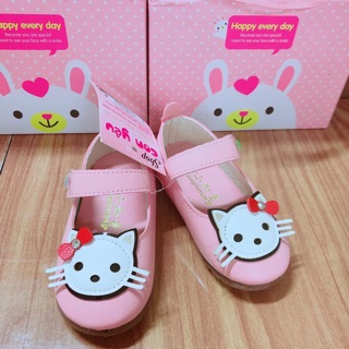 giày búp bê mèo da mềm cho bé