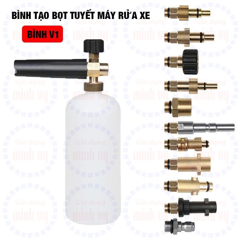 Bình tạo bọt tuyết 1L cao cấp phù hợp các dòng máy rửa xe các hãng Châu Âu