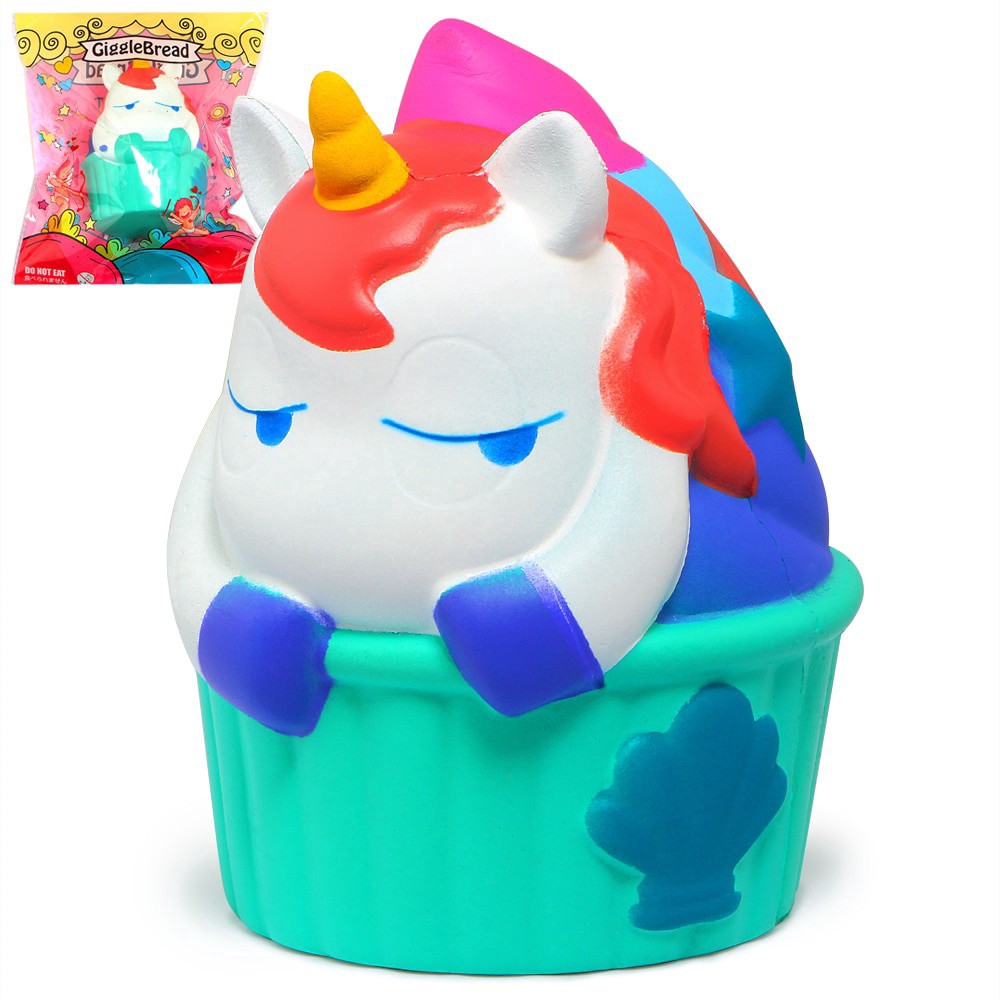 Cute Unicorn Squishy Jumbo Cupcake Cake Squishies Cream Scented Slow Rising toy bds  B4 in 1