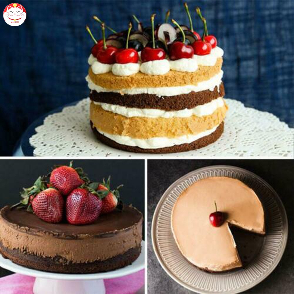 Khay Nướng Bánh Chống Dính Hình Tròn Bằng Silicon Kích Thước 10.16 / 15.24 / 20.32 cm