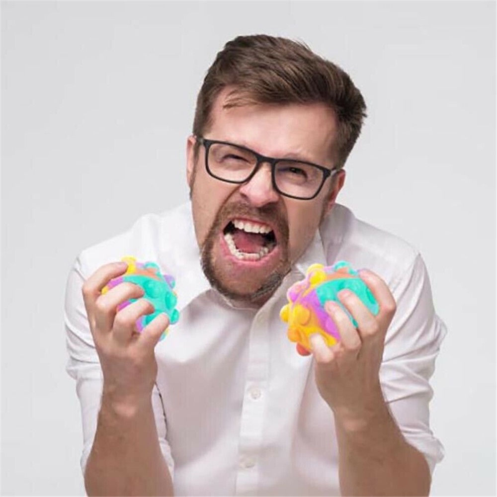 1 quả bóng silicon mềm đồ chơi giảm căng thẳng 70X70MM