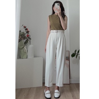 Quần baggy lụa hàn màu siêu xinh(322)