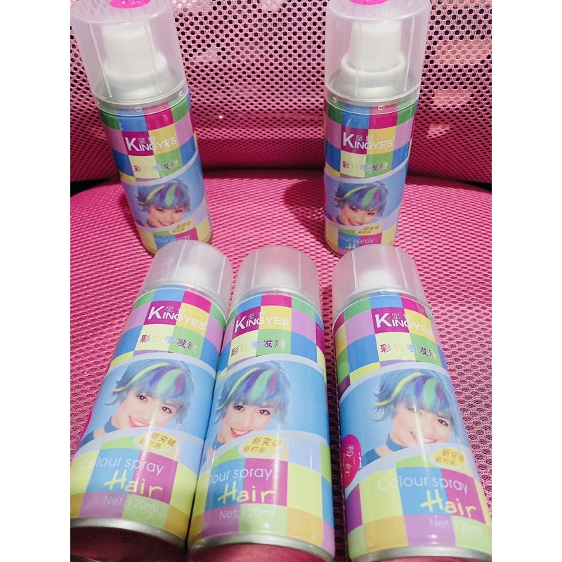 Xịt Nhuộm Tóc Tạm Thời Kingyes 120ml/chai Màu Tím Mộng Mơ