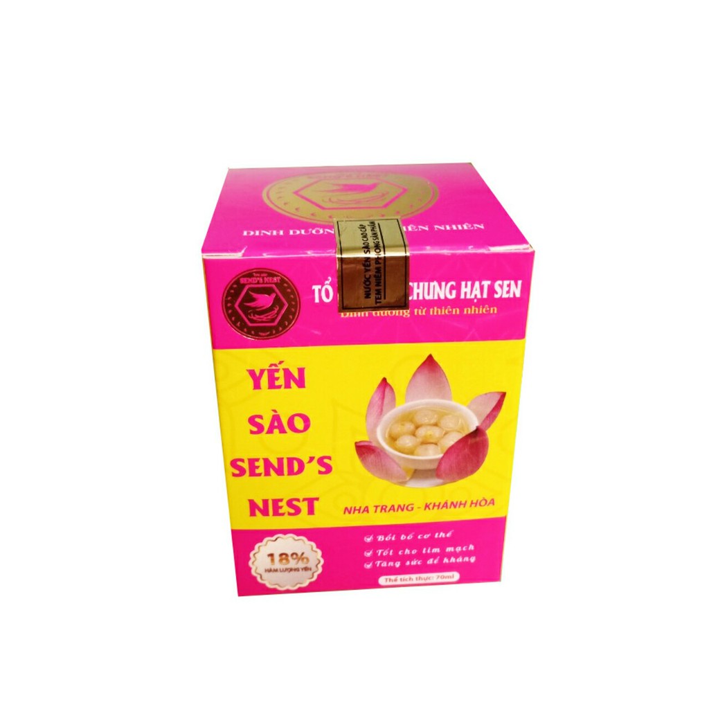 [SALE 3 NGÀY] 1 LỌ Yến sào SEND'S NEST 18% tổ yến cao cấp (10 lọ tặng 1 lọ 18% vị ngẫu nhiên)