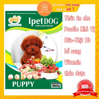 [100% chính hãng] Thức Ăn Cho Chó Poodle Nhỏ Vị Sữa Và Thịt Bò, lông đỏ Bổ Sung Vitamin Và Tinh Chất Thảo Dược - TH Pet