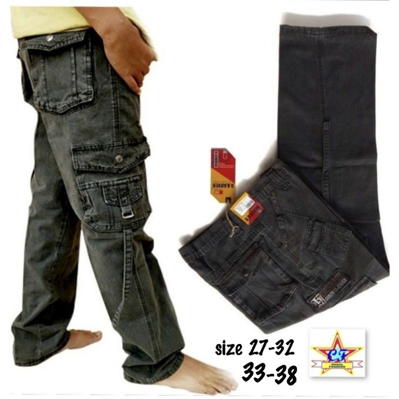 Quần Jean cargo Dài Bán Dày Dặn PDL PDL Màu Trơn Hàng Hiệu Cho Nam / Hàng Hóa / Hàng Hóa DC / Leo Núi