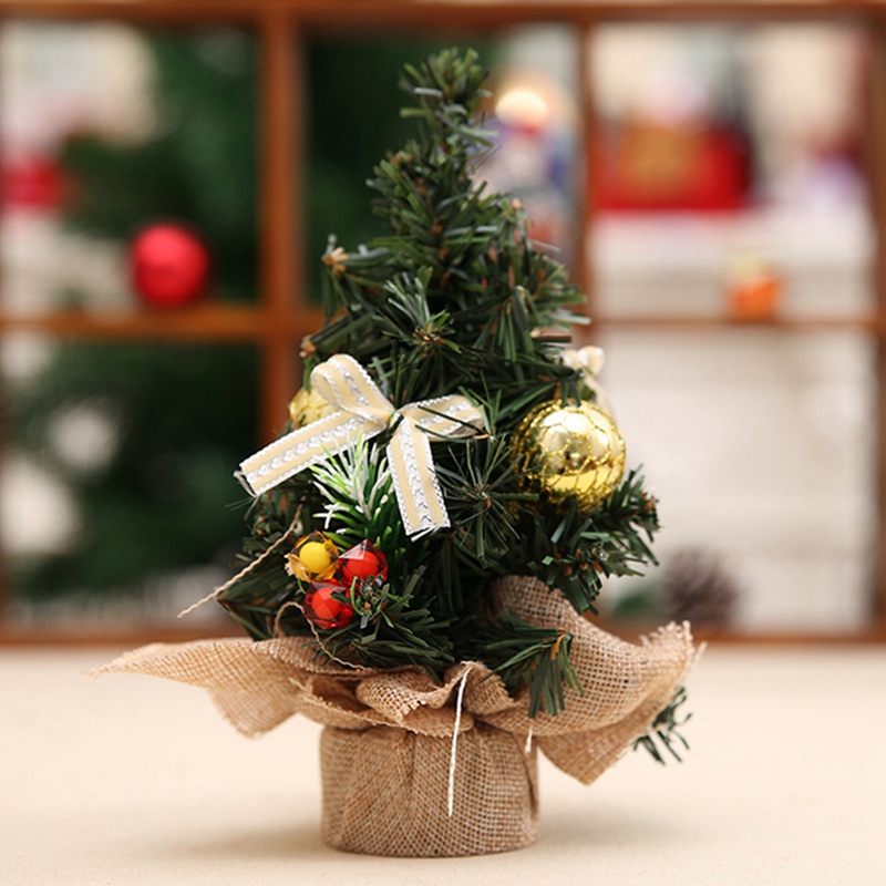 20cm Table Top Plain or Dressed Christmas Tree Indoor Use Home Decoration