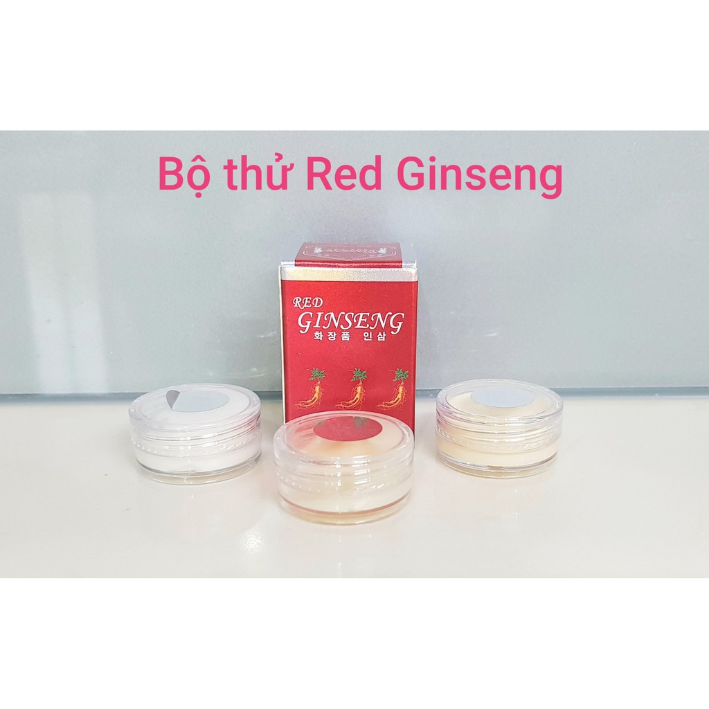 Kem nám Red ginseng, bộ thử 3in1, bộ test thử Red ginseng trắng da, loại bỏ nám, tàn nhang