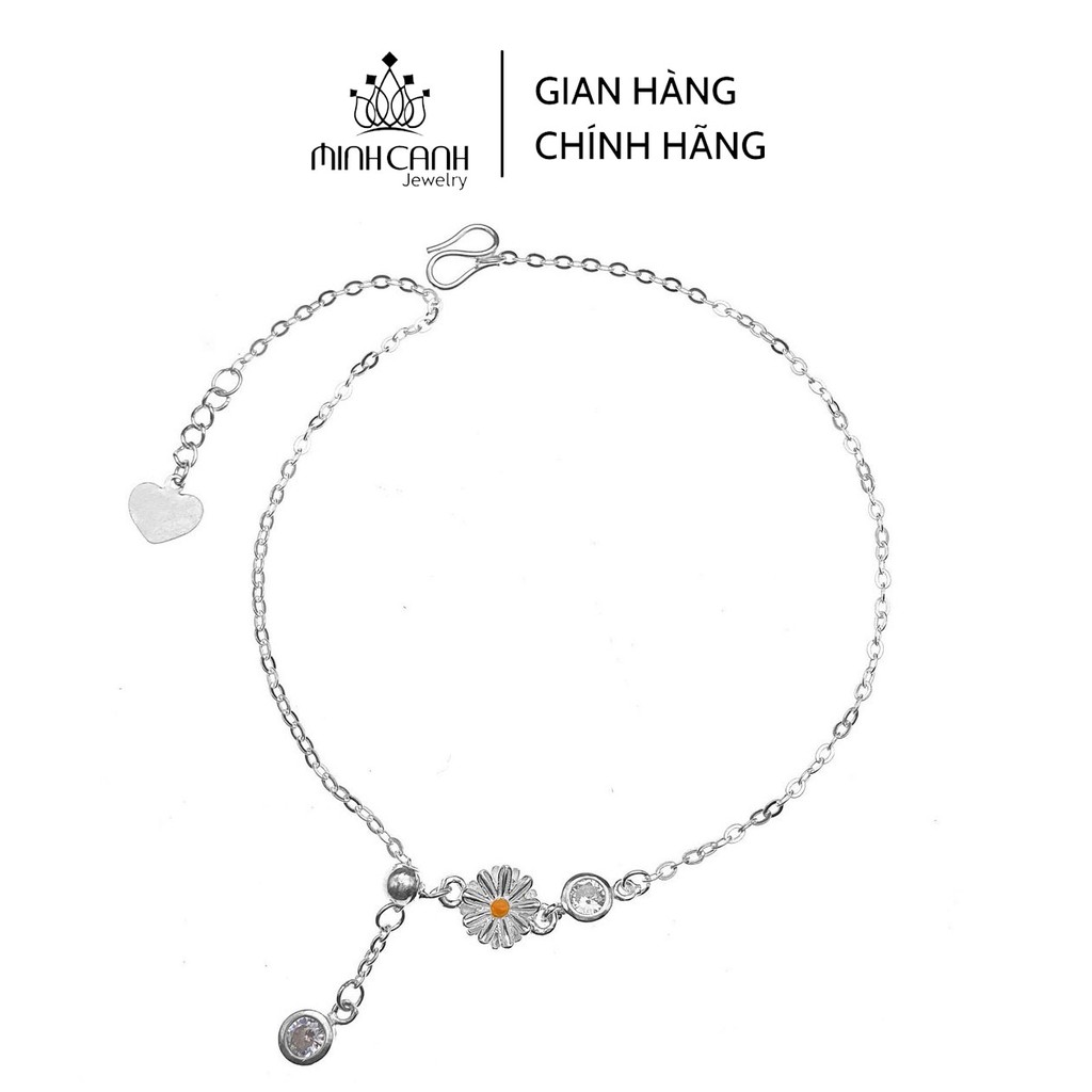 Lắc Chân Hoa Cúc Họa Mi Dạng Rút - Minh Canh Jewelry