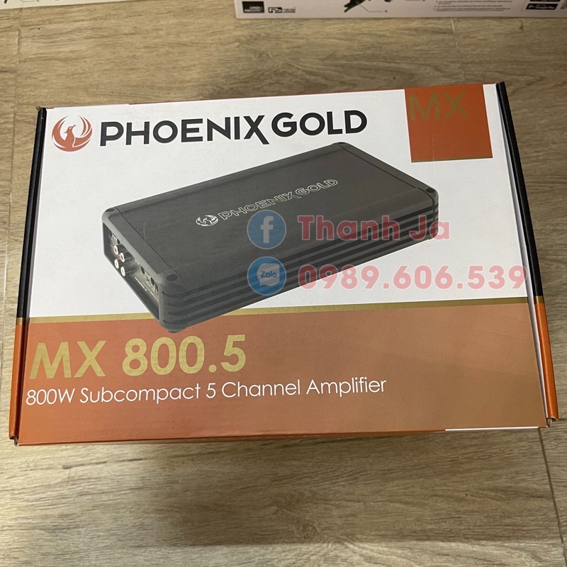Amply Xe 5 Kênh Sub Hơi Pheonix Gold Hàng Mỹ Full New