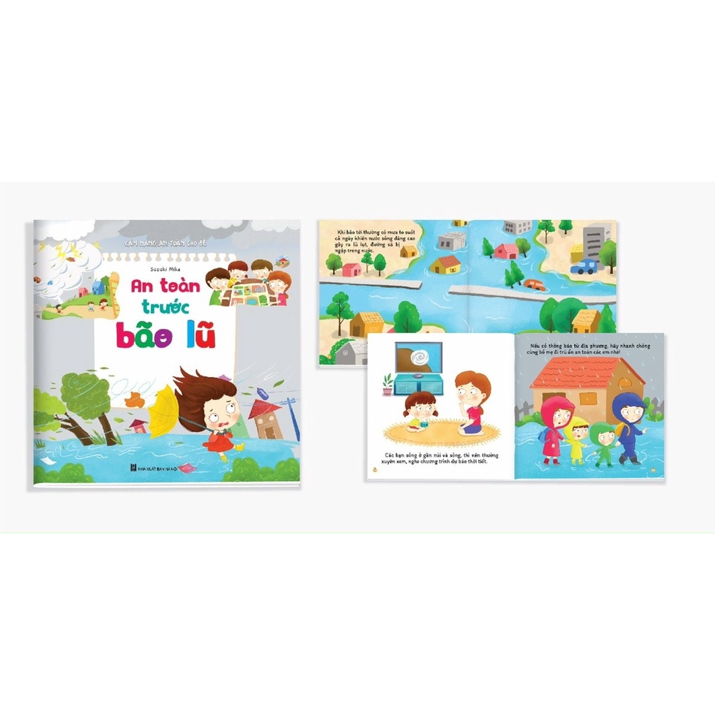 SÁCH- COMBO 6 CUỐN SÁCH AN TOÀN DÀNH CHO BÉ TỪ 3-12 TUỔI