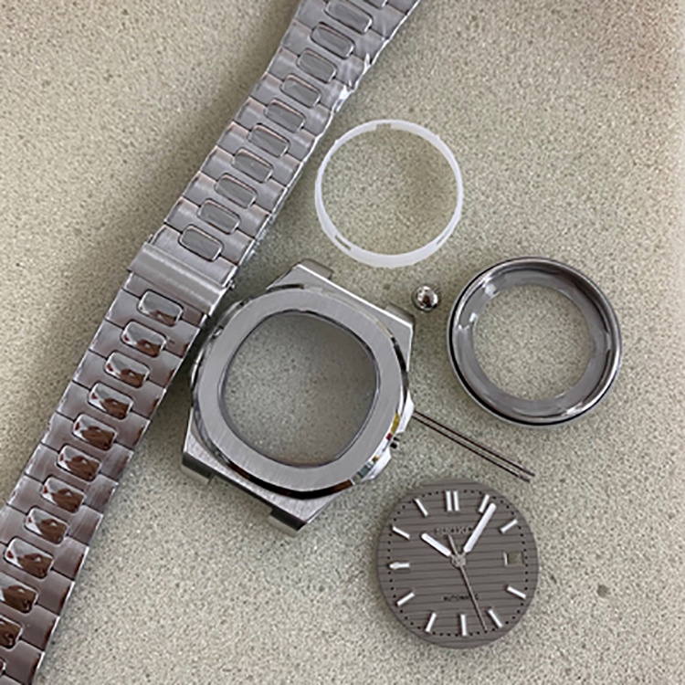 Bộ Ốp Bảo Vệ Mặt Đồng Hồ Bằng Thép Không Gỉ 41mm + Dây Đeo + Đồng Hồ + Mặt Kính Sapphire Sang Trọng Cho N35 / 36