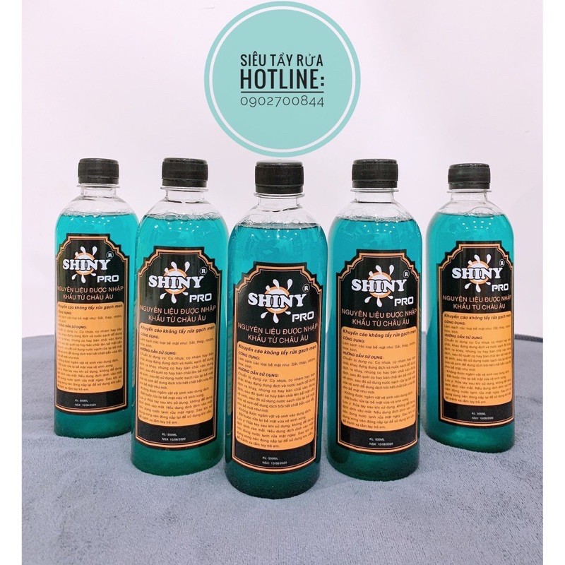 Siêu Tẩy Rửa Shiny Pro (rửa sạch lốc máy, đầu bò, sắt, thép, inox, kính...)