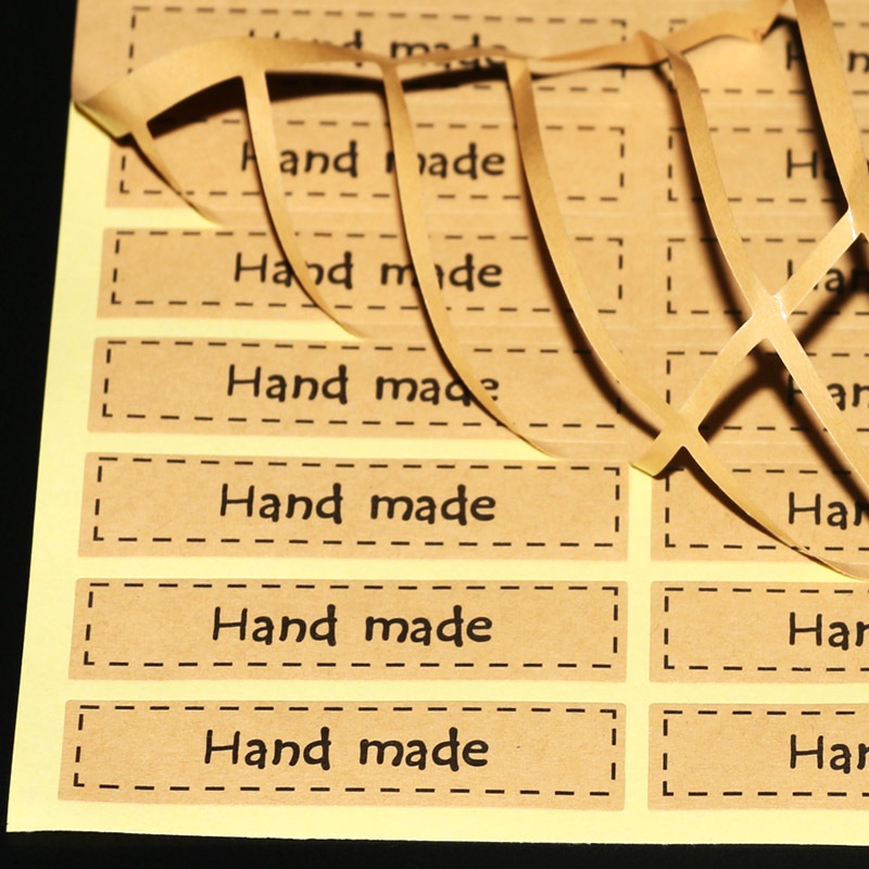 Sticker thank you tem giấy kraf dán nhãn cảm ơn decal nhãn handmade xinh xắn trang trí sổ tay đồ uồng