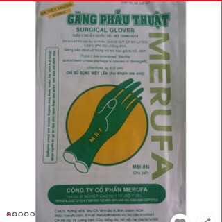 Găng tay tuyệt trùng MERUFA  (7k 1 đôi)