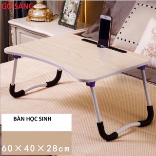 Bàn gỗ laptop có chỗ để ipad