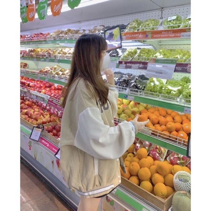 Áo boomber nữ choose, áo khoác nữ chất nỉ nhung | BigBuy360 - bigbuy360.vn