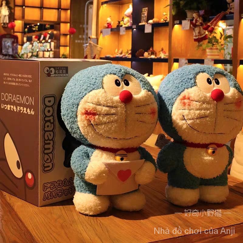 Búp bê đồ chơi nhồi bông hình mèo máy Doraemon xanh dương đáng yêu làm quà tặng sinh nhật