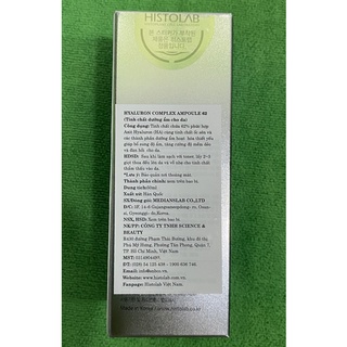 Tinh chất Cấp ẩm sâu HISTOLAB 62 hyaluron complex ampoule