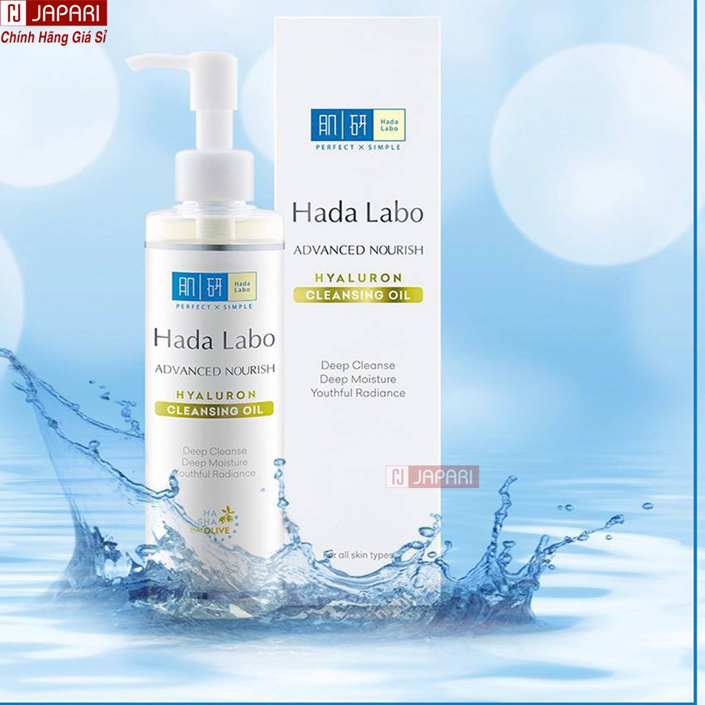 BỘ HADA LABO Skincare TRẮNG Dưỡng Ẩm Kem+Sữa Rửa Mặt+Nước Tẩy Trang+Dung Dịch Lotion Trắng Da Khô/Dầu Mụn-MỸ PHẨM JAPARI